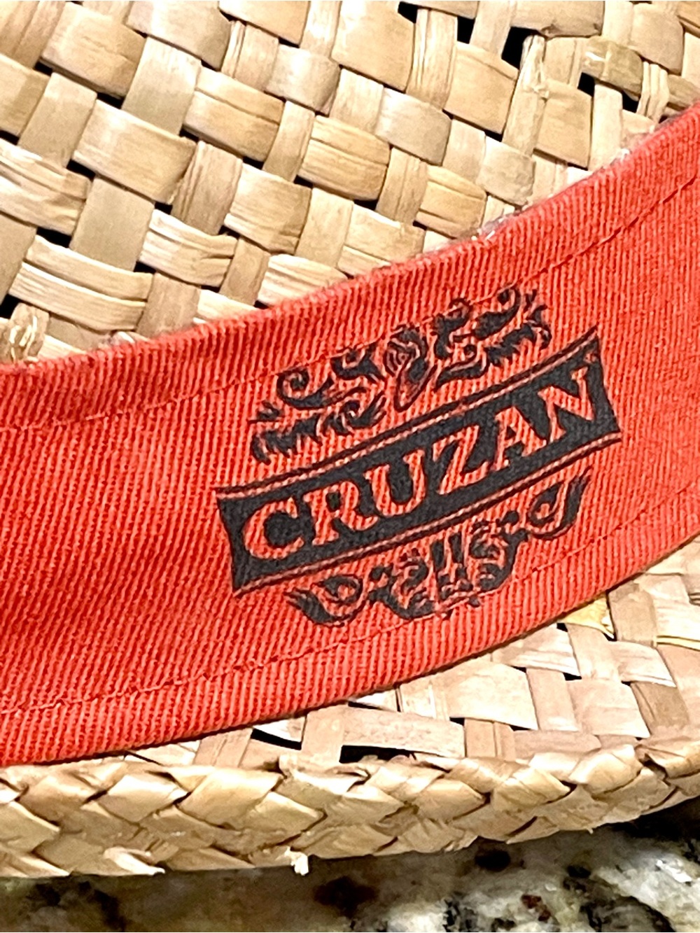 Unisex straw fedora hat from Cruzan Rum - Picture 4 of 5
